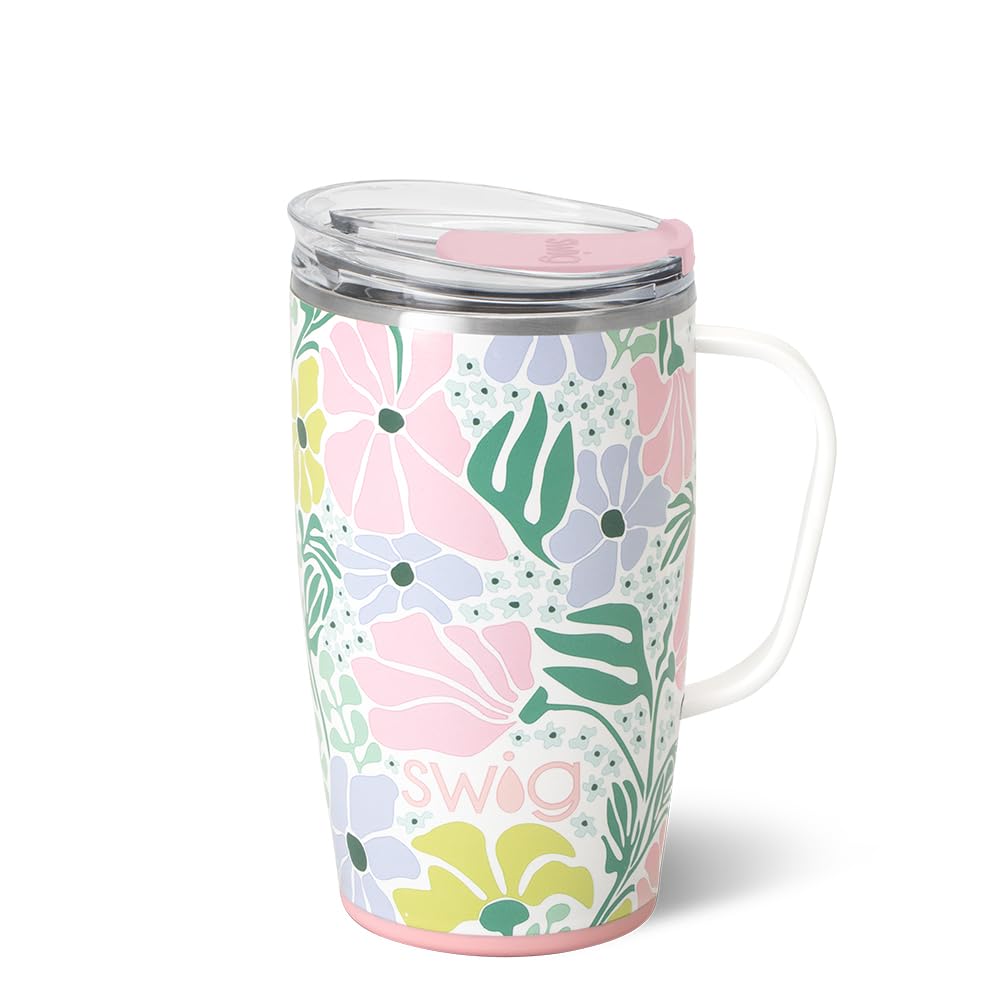 Swig Life 18oz Insulated Travel Mug, Garden Party